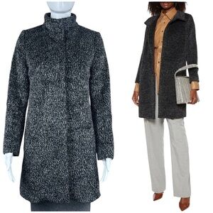 Max Mara Studio Alpaca Wool Teddy Shaggy Coat Sz 4 Preppy Old Money Capsule